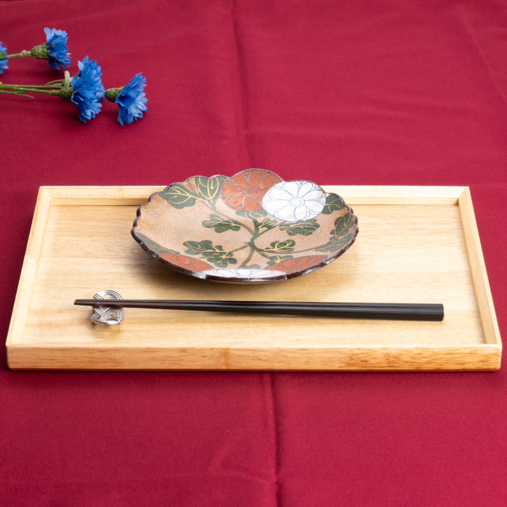 京都 清水焼】俊山窯 銘々皿 乾山写菊｜コトポッター