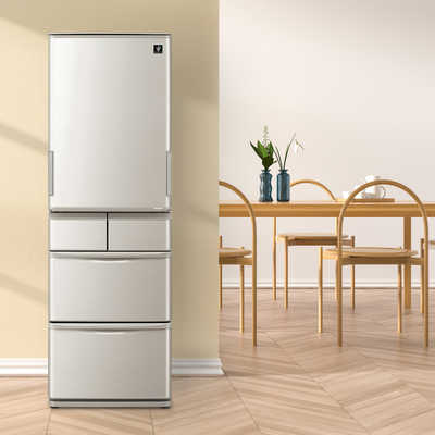 シャープ SHARP 冷蔵庫 5ドア どっちもドア(両開き) 412L SJ-X415H-S