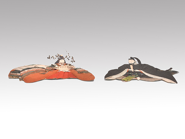 松本押絵 内裏雛 一対 慶応3年 共箱 日本人形美と幻想所載品 浅原革世