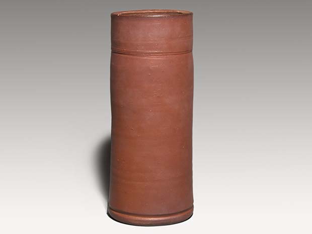 人間国宝 藤原雄 備前焼花入 共箱、共布 備前花入 藤原 雄(作) 共箱