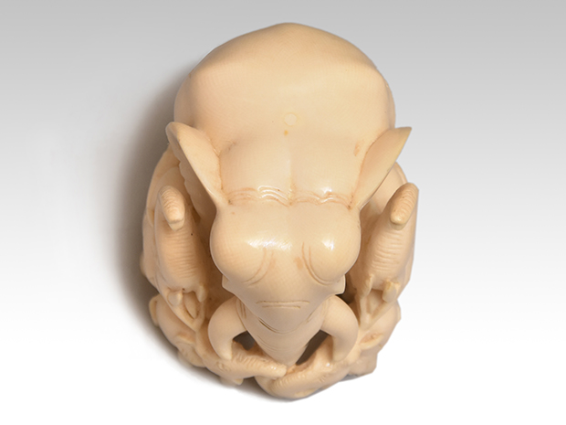 象7頭彫刻 象牙製 | 古美術ささき