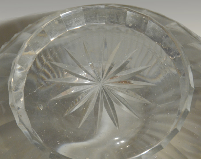 江戸時代 義山(ギヤマン)切子鉢 水指 鵬雲斎箱書 | 古美術ささき