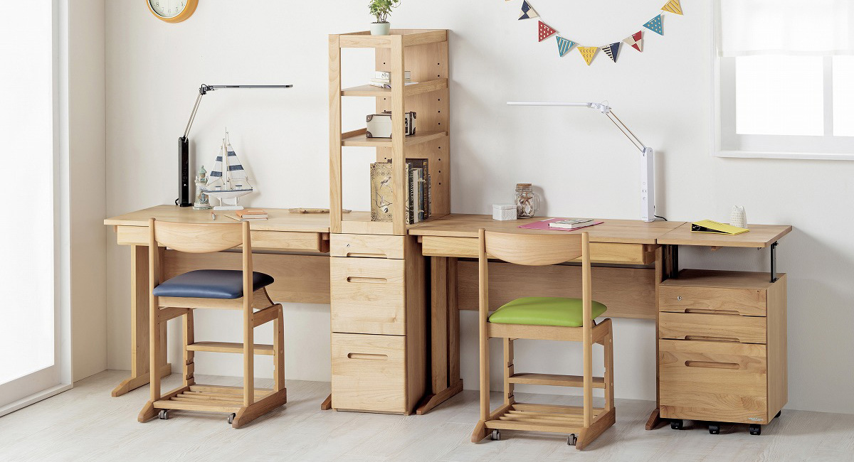 オーガニック】【堀田木工所】学習机文机アレンジ机