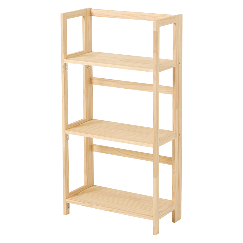 ラック オープンシェルフ 幅50cm 3段 完成品 折りたたみ式 MCC-6465の