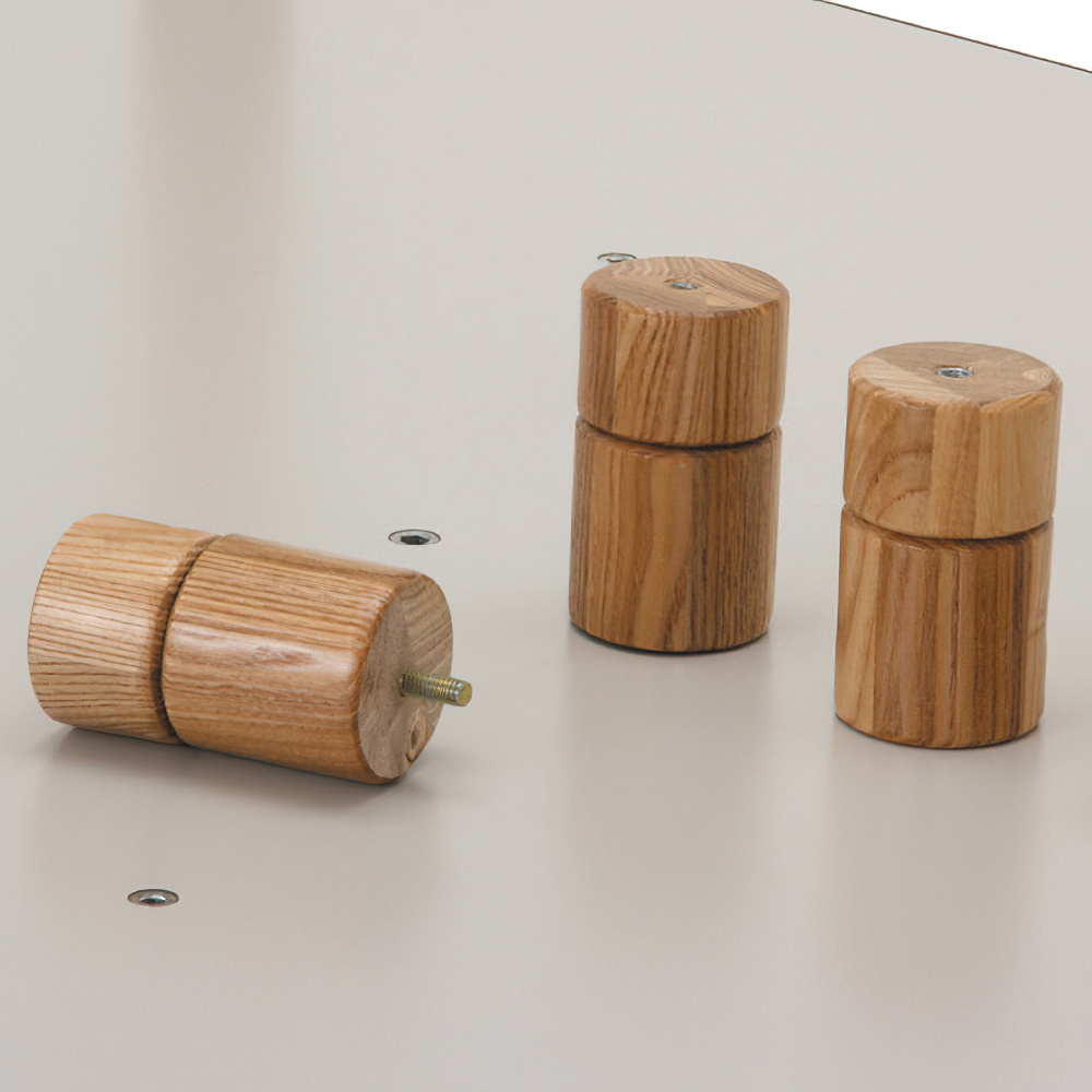 スペーサー脚木製テーブル 幅1800 奥行900 高さ640-740 IR-DWT-1890