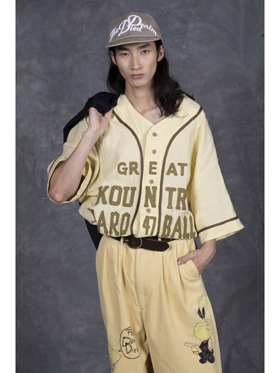 フレンチリネン GREAT KOUNTRY ベースボールシャツ | KAPITAL