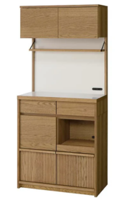 unico（ウニコ）キッチンボード レンジボード ROM ロム 幅120cm オーク