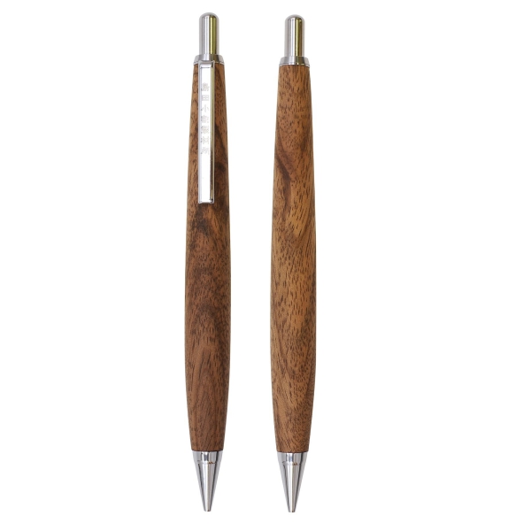 002SV 木軸 シャープペンシル 0.5mm【胡桃/ウォールナット】島田小割