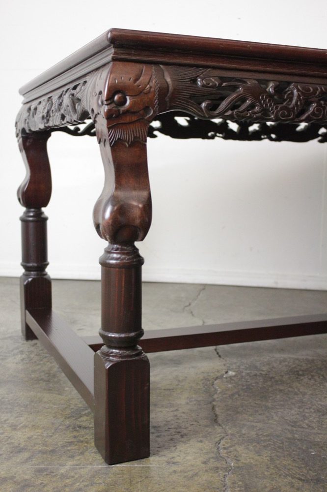 ヴィンテージ 花梨 座卓改造 ダイニングテーブル | キヤアンティークス