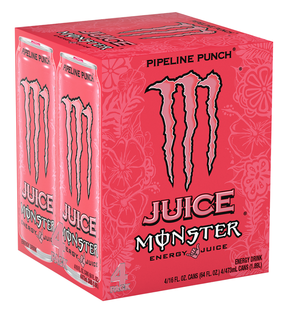 Monster Juice® Pipeline Punch® Energy Drink Multipack Cans, 4 pk