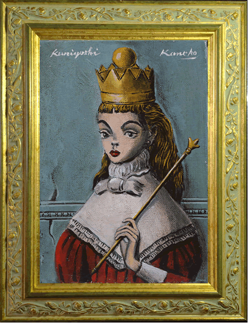 金子國義 真作リトグラフお嬢さん「エリザベス」