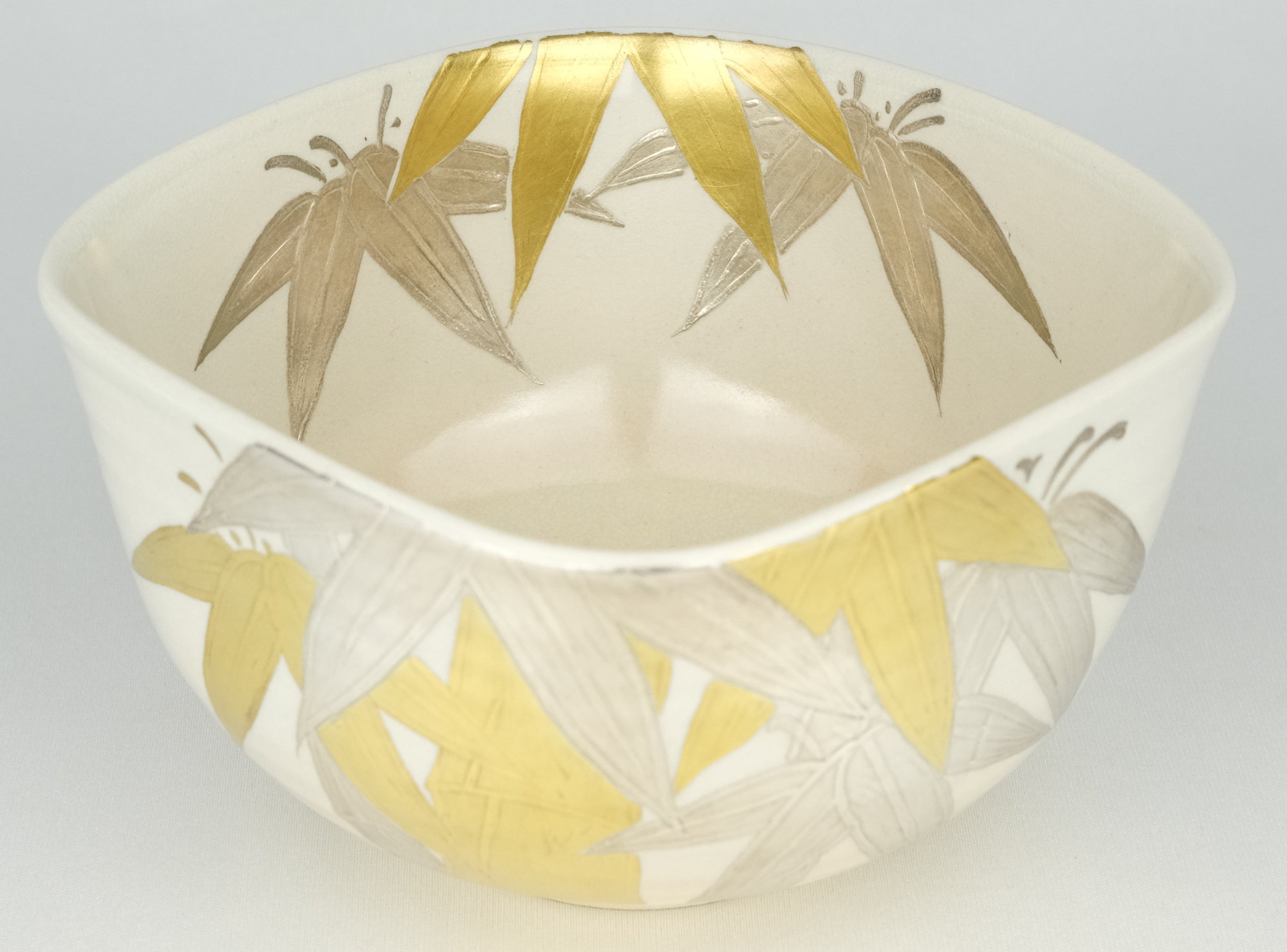 専用 送料込【逢絢亭】茶道具 茶碗 京焼 青楓の図 竜谷窯 宮川香雲 共