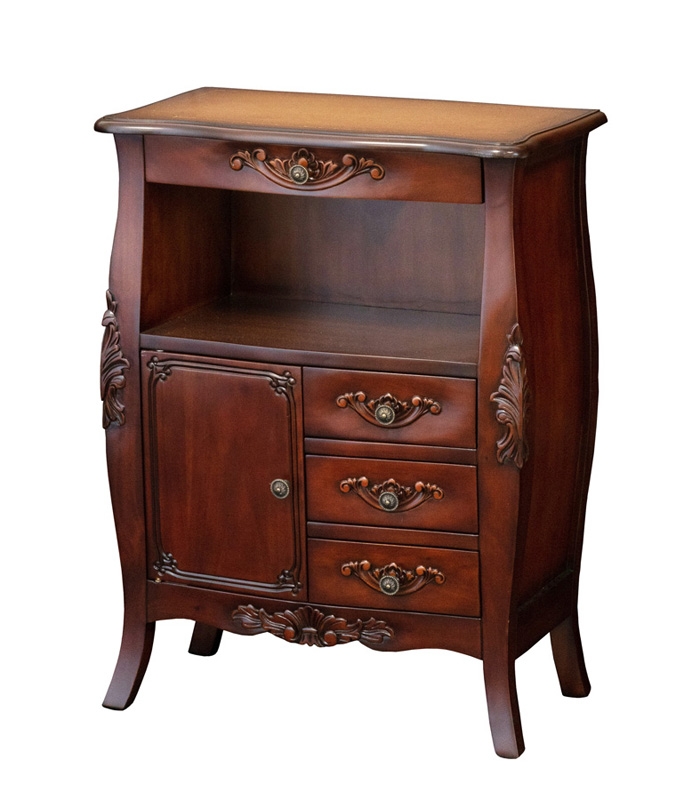 EEK98 クロシオ コモ ファックス台 コンソールキャビネット マホガニー