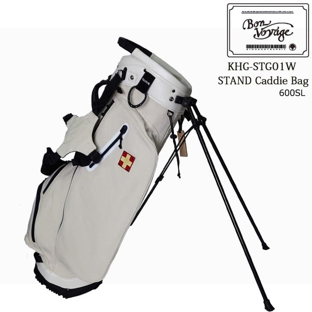 木の庄帆布 KinoshoTRANSIT KHG-STG01W 帆布スタンドキャディバッグ