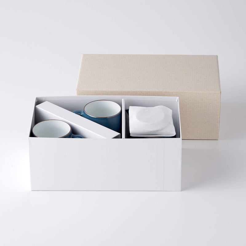 ギフト】クラシック ティーセット オールドブルーマット | 白山陶器