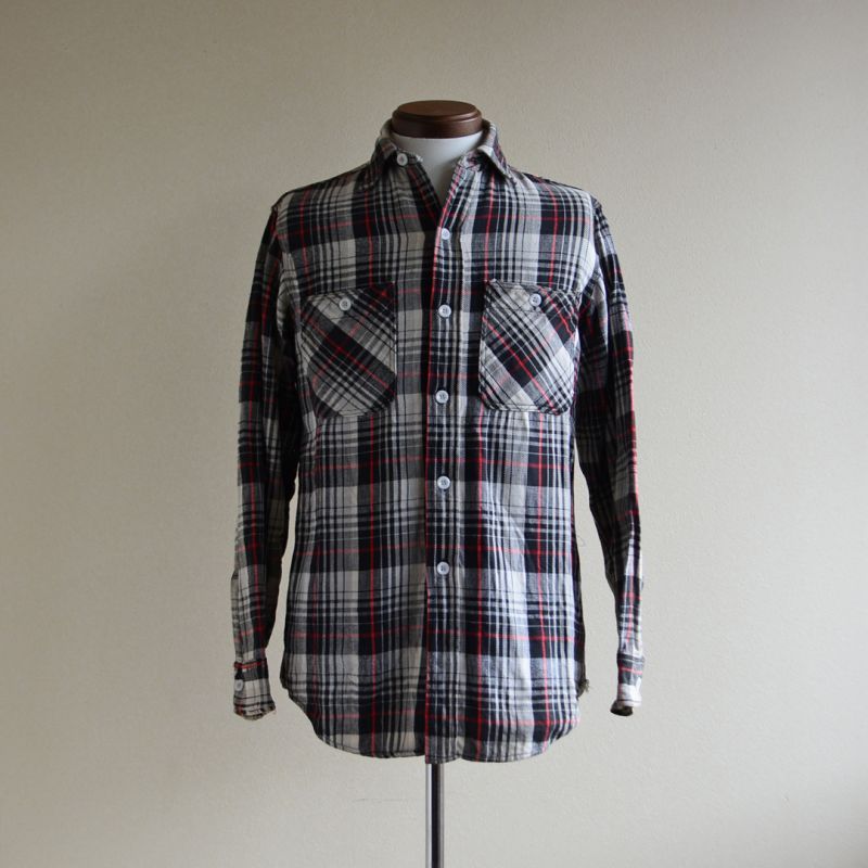 1960s PENNEY'S ヘビーネルシャツ 表記S - 古着屋HamburgCafe