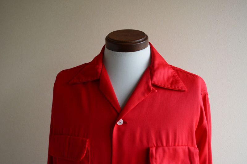 1950s PENNEY'S TOWNCRAFT レーヨンギャバシャツ 表記M - 古着屋