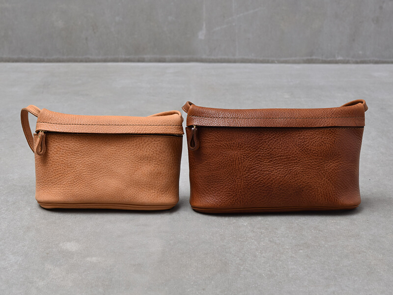 ミッスーリを使用したミニマルなボディバッグ / 革鞄のHERZ(ヘルツ