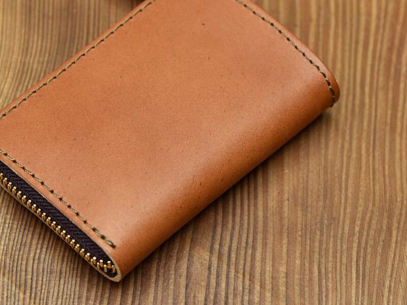 ダコタレザーを使用したL字ファスナーマルチケース / 革鞄のHERZ