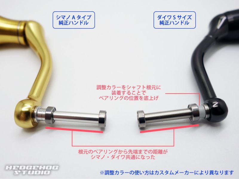 シマノ・ダイワのハンドルノブの大きさの違いについて - リール