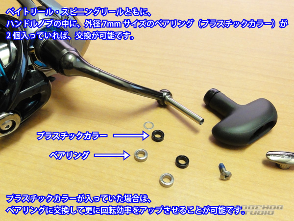 HEDGEHOG STUDIO/ヘッジホッグスタジオ】マシンカット アルミ ハンドル