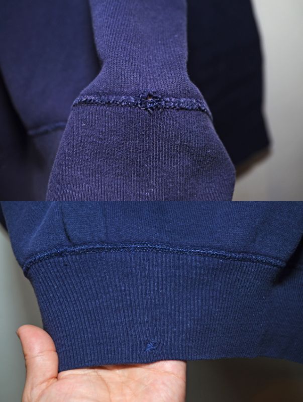 60's RUSSELL 前V スウェットシャツ ナス紺SP-290｜VINTAGE