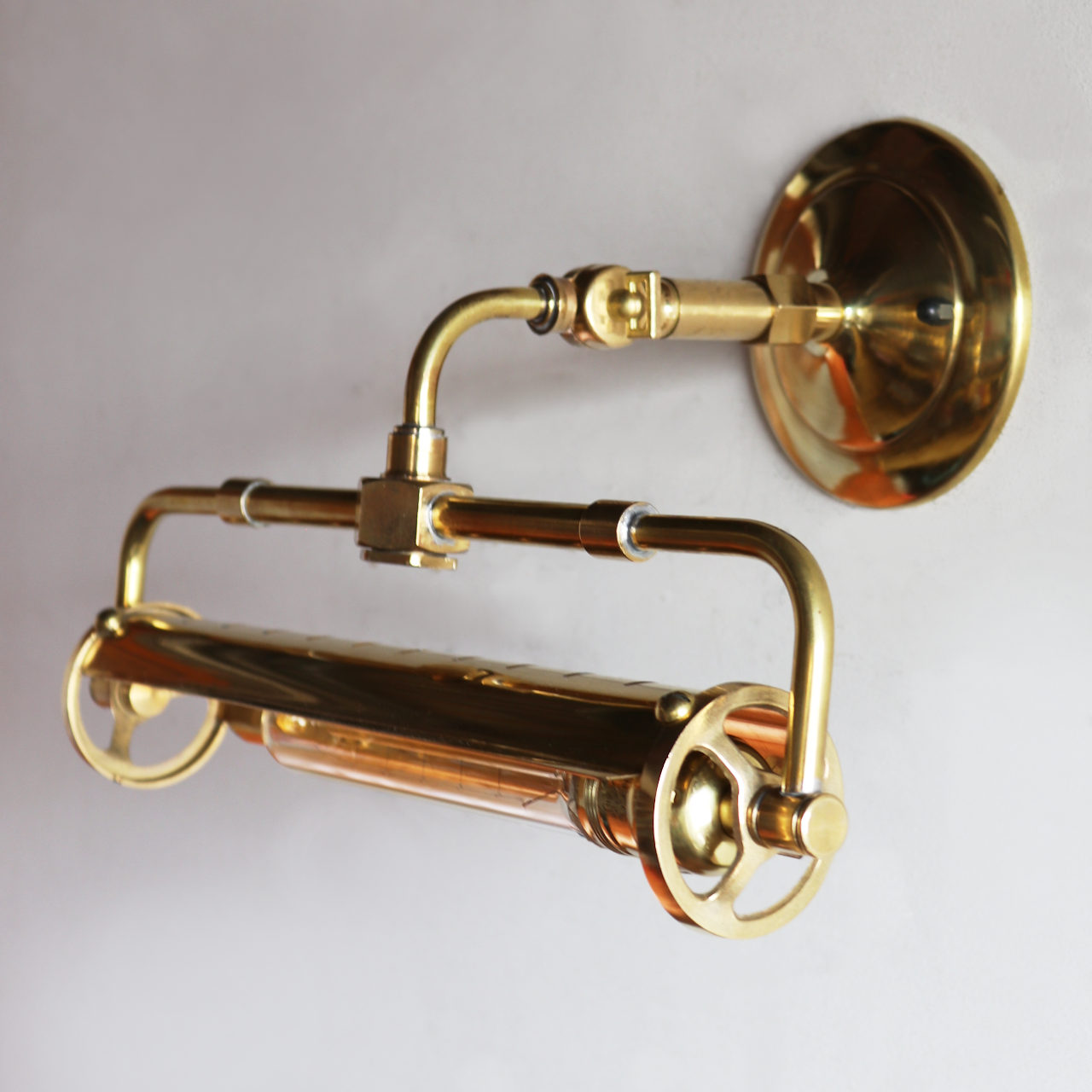 要電気工事】【壁面直付け】インダストリアルブラスピクチャーライト