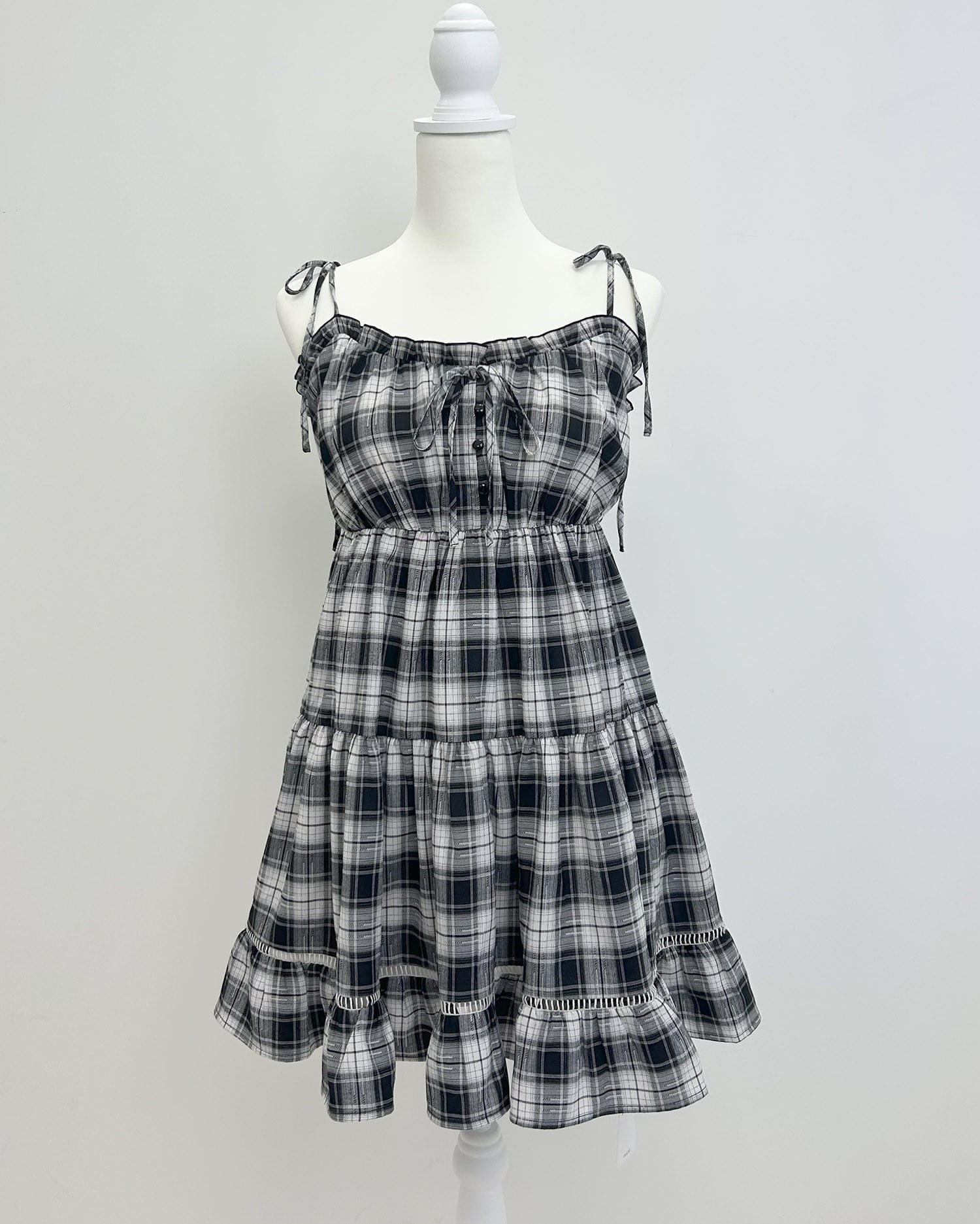 チェック柄ミニキャミティアードワンピース｜INGNI(イング) 公式通販