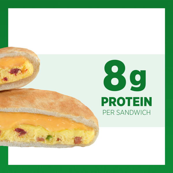 Sandwich Bros. Ham, Egg & Cheese with Peppers, Frozen Breakfast