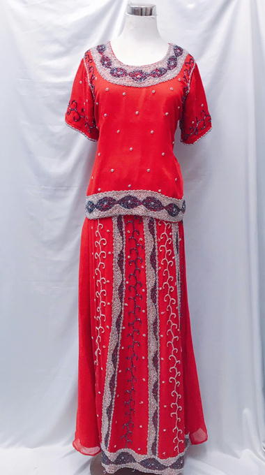 インドサラサの店 / インド ランガー(レヘンガ)ドレス☆3点セット