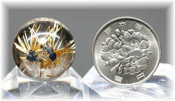 ブラジル産・高品質]ゴールドルチル丸玉/スフィア - 埼玉県吉川市の