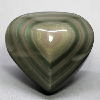 レインボーオブシディアンハート型 - 埼玉県吉川市の天然石専門店