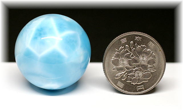 高品質・ドミニカ産]ラリマー丸玉/スフィア - 埼玉県吉川市の天然石