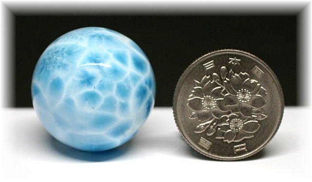 高品質・ドミニカ産]ラリマー丸玉/スフィア - 埼玉県吉川市の天然石