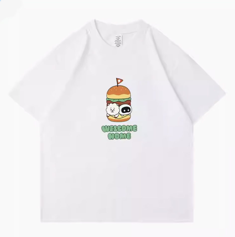 BTS JIN ジン ウットくん Wootteo×RJ Tシャツ 015 - I DOLL STYLE