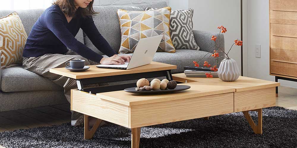 リビングテーブル「ネーベル」金属脚 全4色 | 【公式】大塚家具