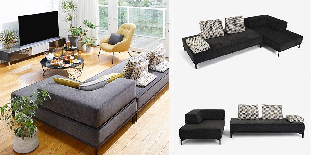 ソファ2点セット「ファビオEX」ソファ（全2サイズ 幅160・200cm)＋