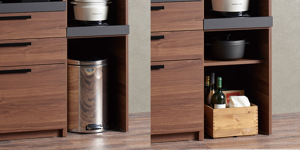 Pamouna（パモウナ）キッチンカウンター「SY-1400R-3」幅140cm 奥行