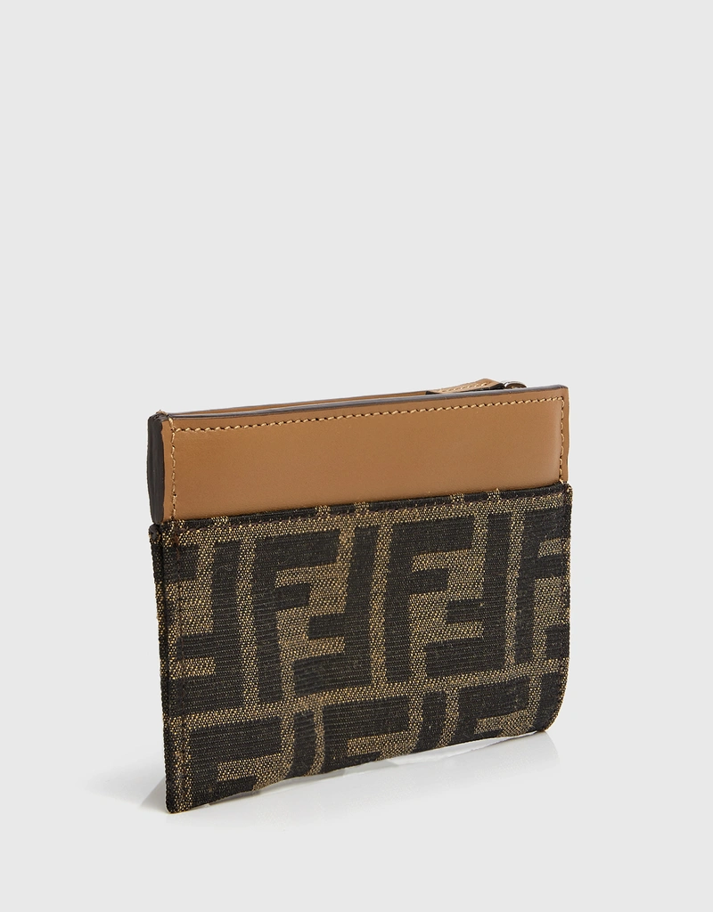 Fendi FF Jacquard Fabric Key and Card Case Pouch () IFCHIC.COM