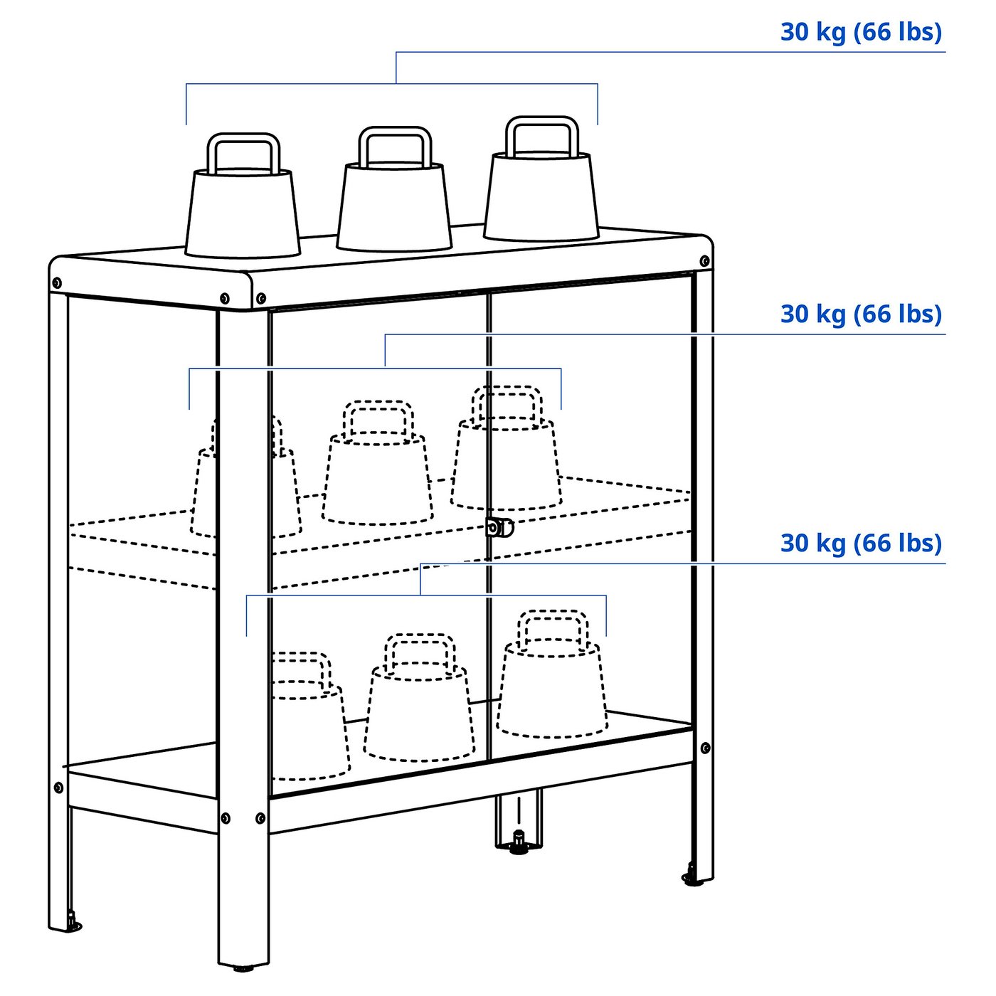 KOLBJÖRN コールビョーン キャビネット 室内/屋外用, ベージュ, 80x81