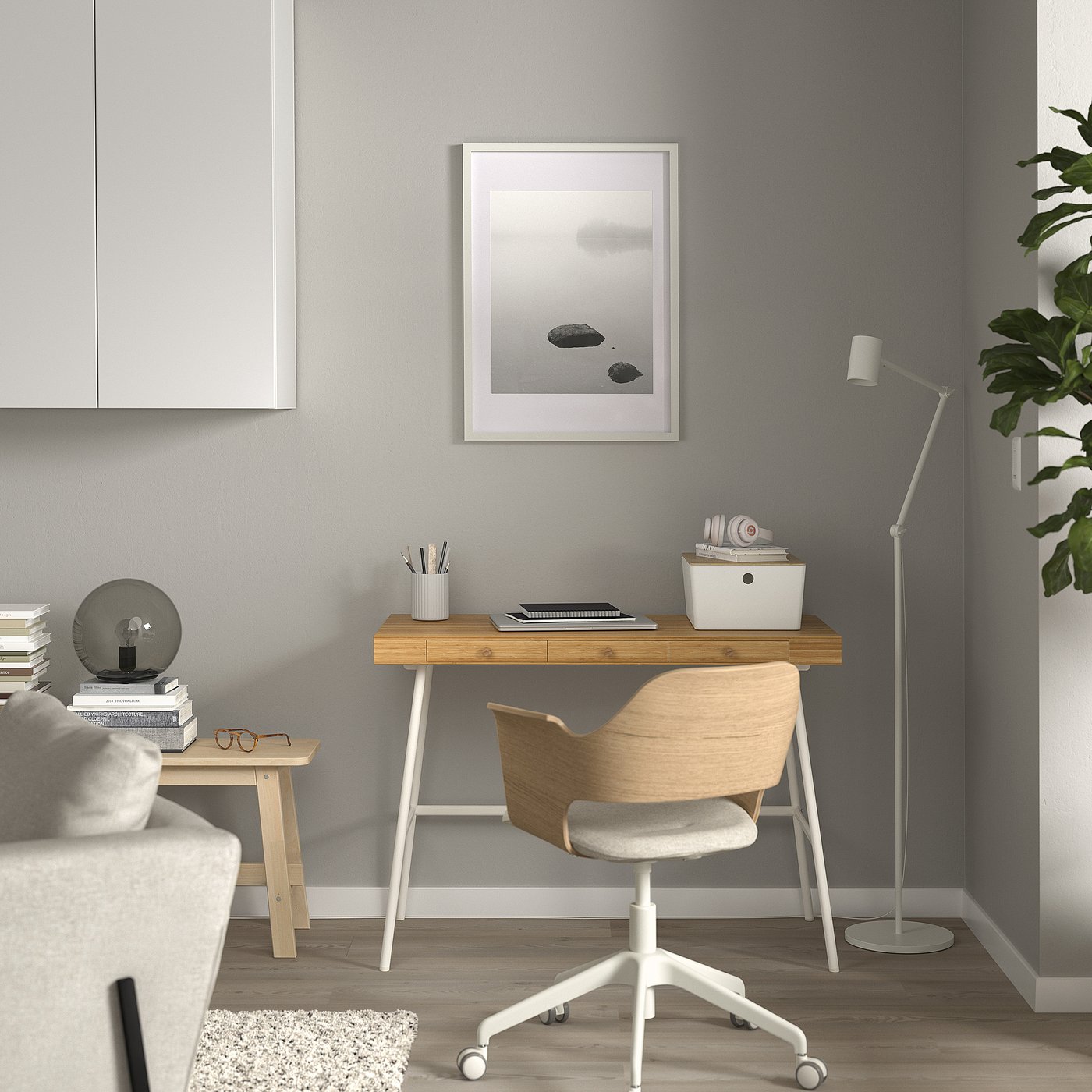 LILLÅSEN リルオーセン デスク, 竹, 102x49 cm - IKEA