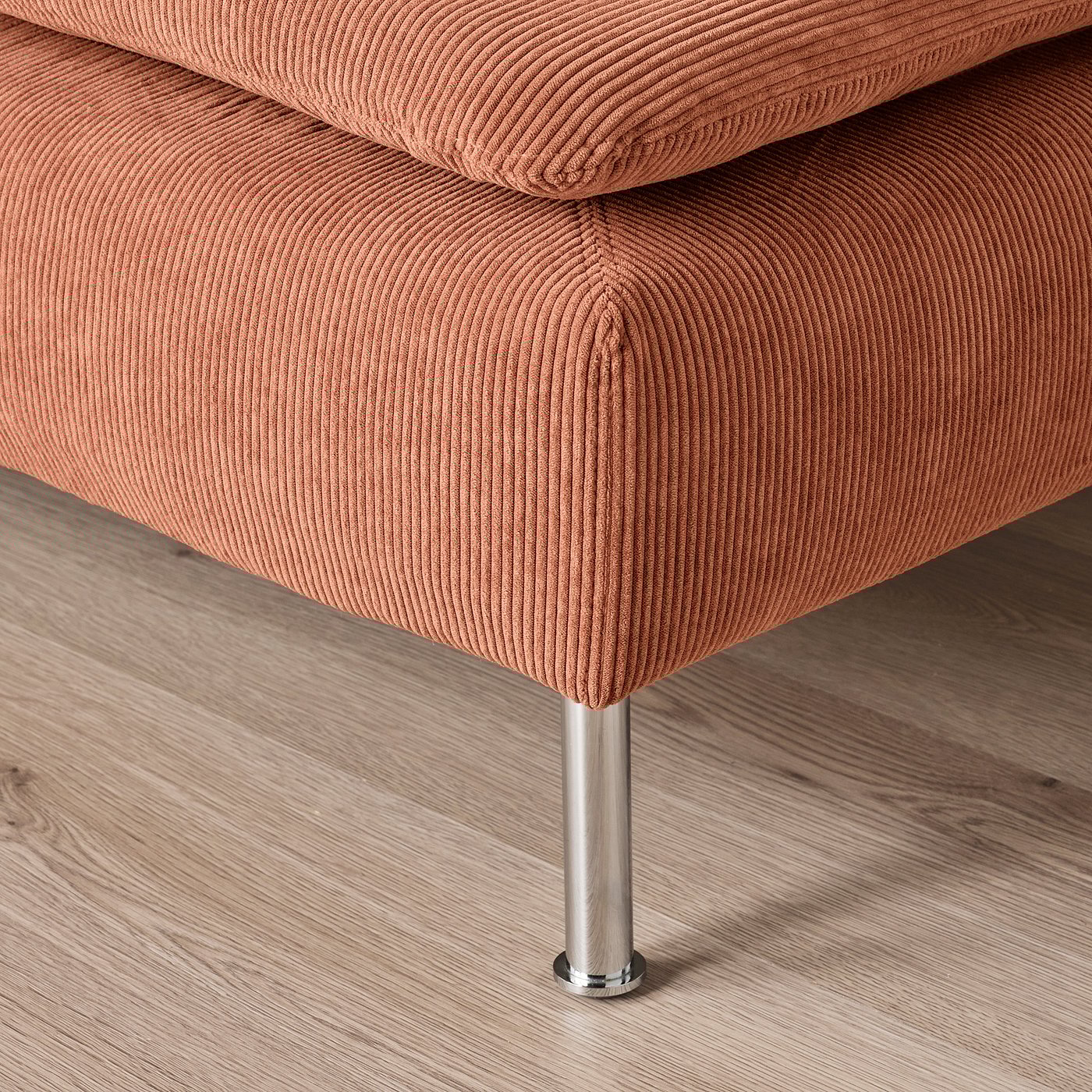 SÖDERHAMN ソーデルハムン オットマン, ケーリンゲ 赤茶色 - IKEA