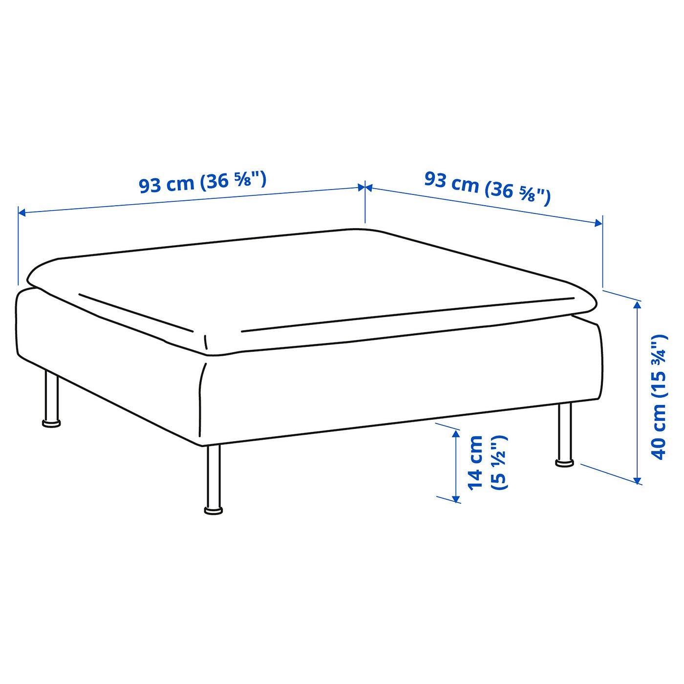 SÖDERHAMN ソーデルハムン オットマン, ヴィーアルプ ベージュ