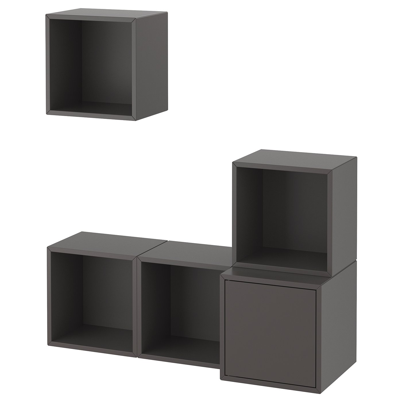EKET wall-mounted cabinet combination, dark gray, 413/8x133/4x471