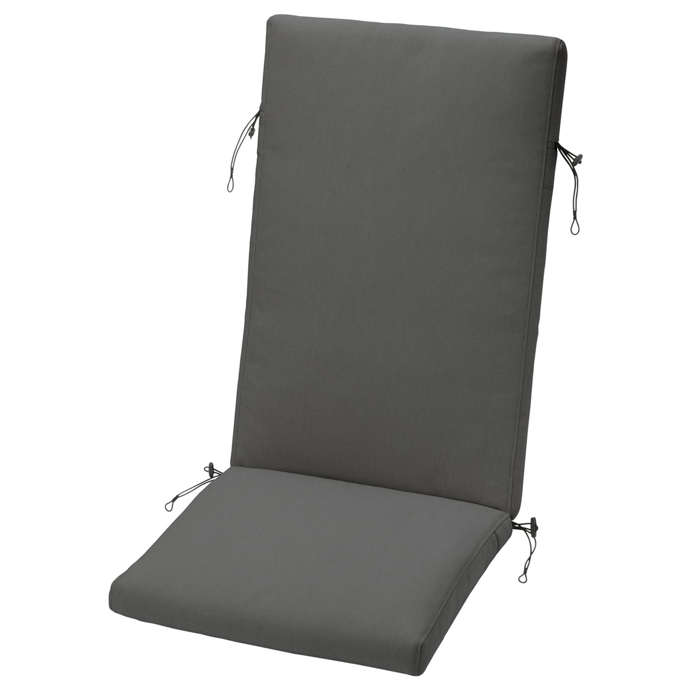 FRÖSÖN/DUVHOLMEN seat/back pad, outdoor, dark gray, 455/8x173/4