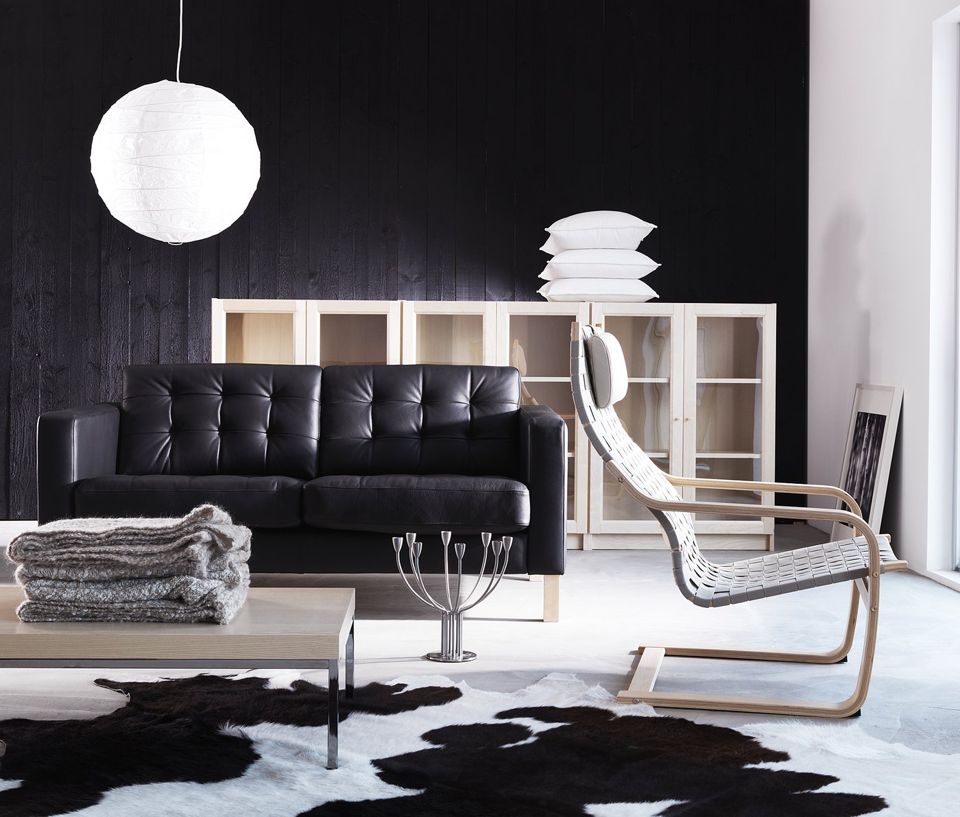 KOLDBY cowhide, black - IKEA