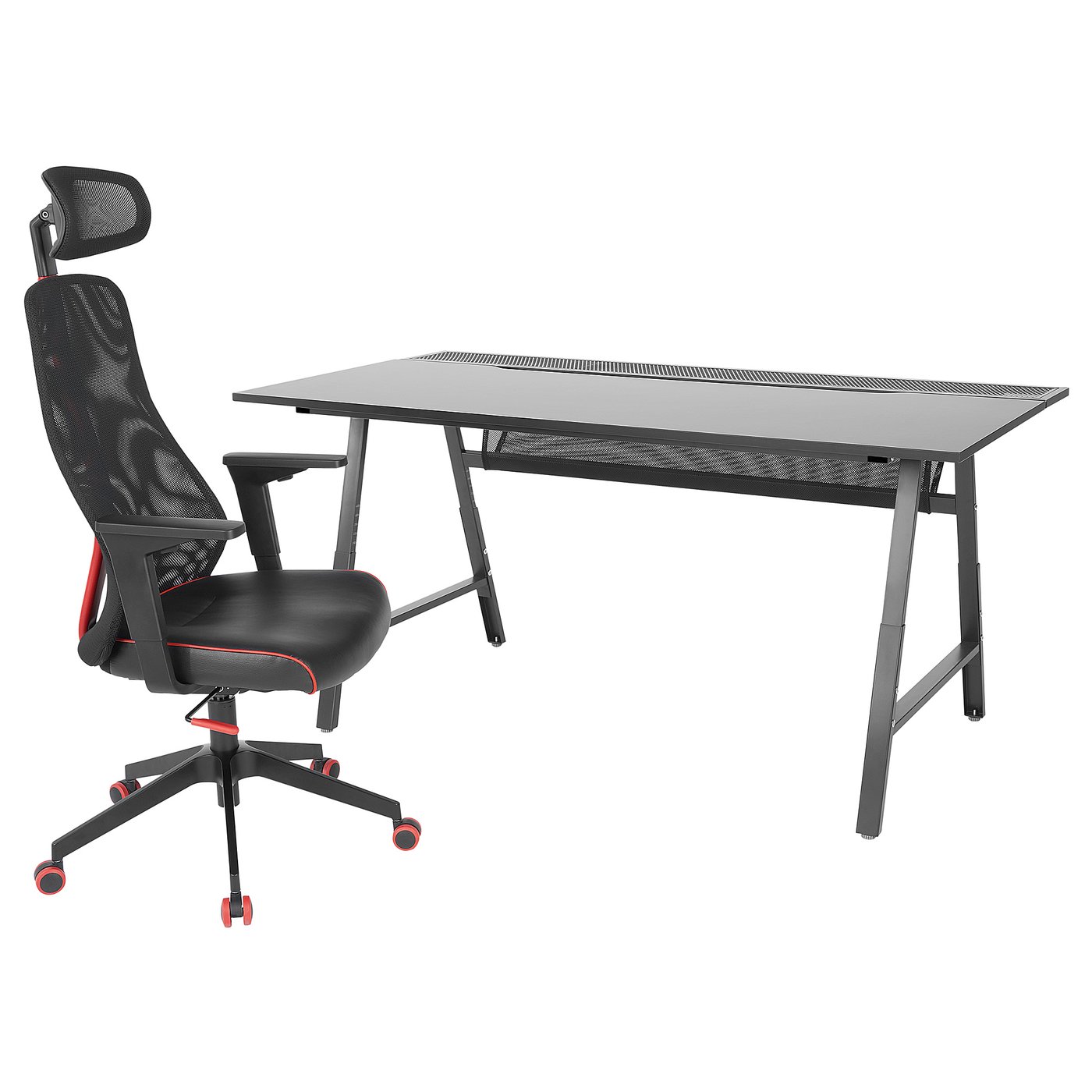 UTESPELARE / MATCHSPEL gaming desk and chair, black - IKEA