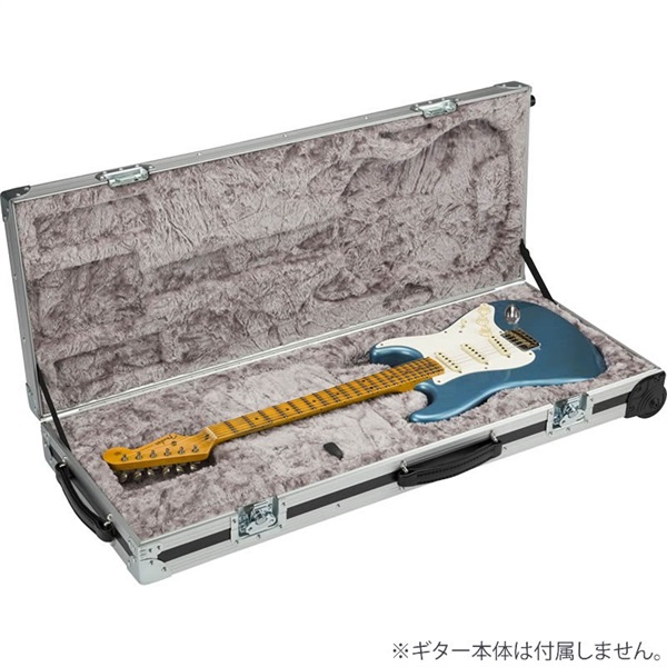 Fender USA CEO Flight Case with Wheels (Black and Silver