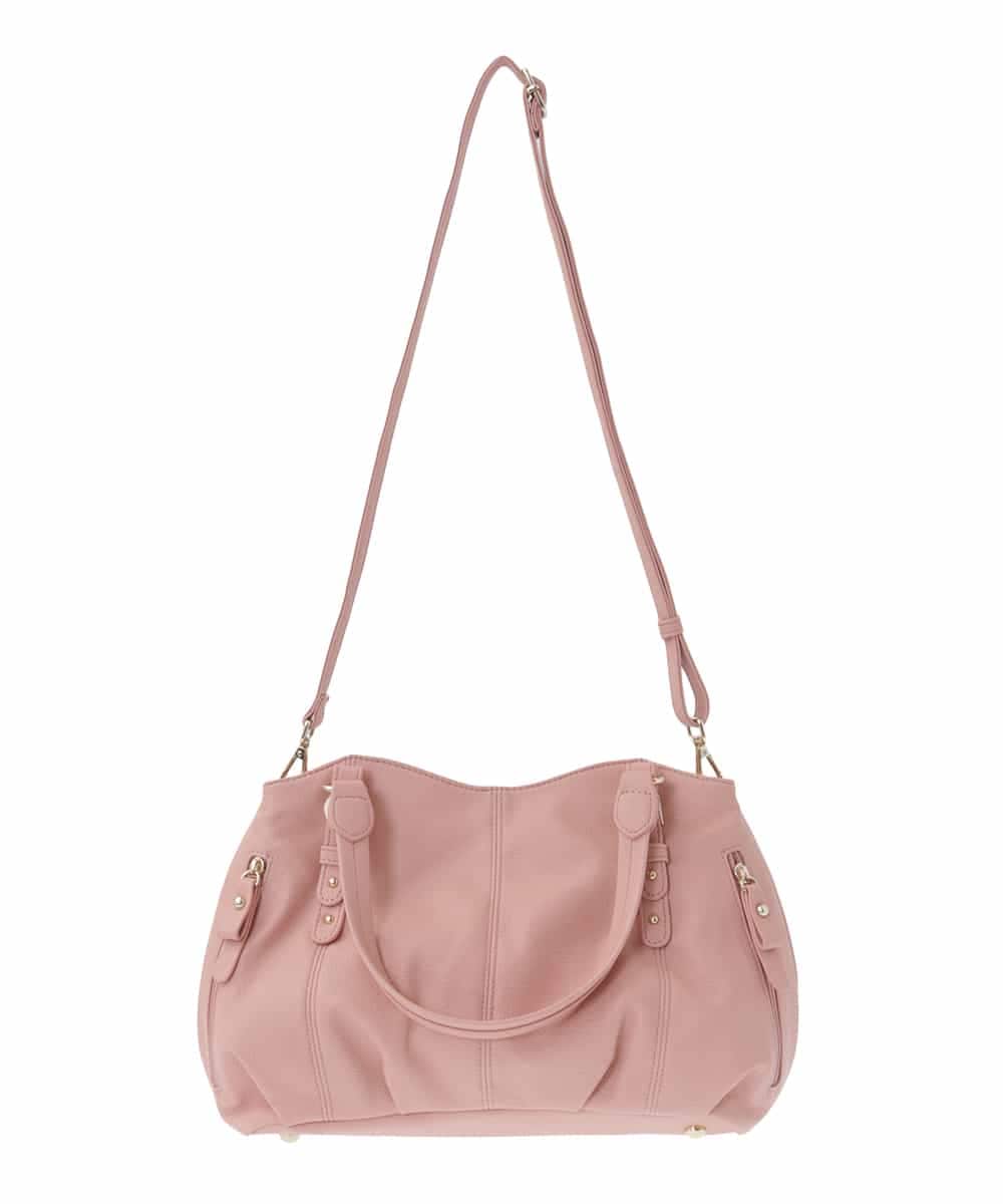 2WAY]ベルトアクセントラウンドトートバッグ(トートバッグ) | MK