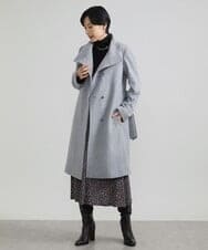 小さいサイズ]ウールビーバースタンドカラーコート/定番人気(その他の